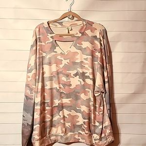 Cato Camo Top